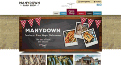 Desktop Screenshot of manydownfarmshop.co.uk